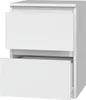 VBChome Nachttisch 30 x 30 x 40 cm Weiß Matt Nachttisch mit Produktbild-Vorschau 3