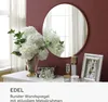 Elegance by Casa Chic - Wandspiegel aus Metall - Rund 40 cm Produktbild-Vorschau 2