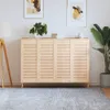 vidaXL Šatní dveře žaluziový design 4 ks 99,3x39,4 cm masiv Náhled obrázku produktu 2