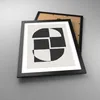 Gerahmtes Poster - Schwarzer Rahmen - Abstraktion Kontrast Produktbild-Vorschau 3