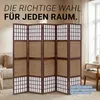 Homestyle4u Paravent Raumteiler 5 teilig Faltbar Blickdicht Produktbild-Vorschau 3