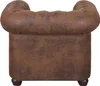 Chesterfield Sessel, Mikrofaser, braun, Vintage, 1-Sitzer, Produktbild-Vorschau 4