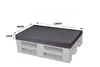 A pallet cushion set with dimensions indicated. Produktbild-Vorschau