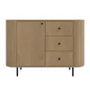 AX LIVING Commode Halay chene Cremona, 1 porte et 3 tiroirs Voir les images du produit 1