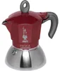 Bialetti Moka induction, Mokka-Kanne, 0,1 l, Rot, Silber, Produktbild-Vorschau 1