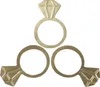 Oblique Unique Diamanten Ring Konfetti gold Ring Streu Deko Produktbild-Vorschau 2