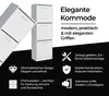 Schuhschrank - Schuhschrank Schmal - mit 3 Klappen - Weiß - Produktbild-Vorschau 6