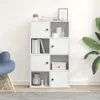 vidaXL Knihovna bílá 60x24x101,5 cm Materiál na bázi dřeva Náhled obrázku produktu 3