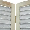 Paravent Séparation de pièce 3 pièces Bois Cloison gris Voir les images du produit 7