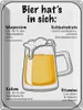 vianmo Blechschild 40x30 cm Bier Magnesium Kalium Vitamine Produktbild-Vorschau 1