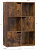 WOLTU Bücherregal Bücherschrank Standregal, mit 3 Türen, 6 Produktbild-Vorschau 3