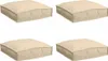 vidaXL Kissen 4 pcs Beige 40 x 40 x 8 cm Oxford-Stoff Produktbild-Vorschau 1