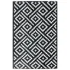 vidaXL Dywanik zewnętrzny ARAKIL biało-czarny 120x180 cm PP Podgląd zdjęcia produktu 9