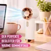 Bestlivings Akku Handventilator Creme mit LED-Anzeige & Produktbild-Vorschau 5
