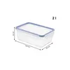 Kühlschrankdose 2 l CLIC & LOCK, Farbe:Transparent Produktbild-Vorschau 6