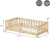 ML-Design łóżko dziecięce 70x140 cm naturalne łóżko Podgląd zdjęcia produktu 9