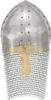 vidaXL Kreuzritter-Helm Antik Replik LARP Silbern Stahl Produktbild-Vorschau 1
