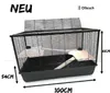 Mega Hamsterkäfig Mäusekäfig Nagerkäfig 100 x 54 x 61 cm Produktbild-Vorschau 2