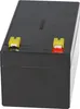 A black battery with yellow and red connectors on top, set against a white background. Voir les images du produit