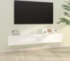 vidaXL Armoires murales TV 2 pcs. Blanc 100x30x30 cm Bois Voir les images du produit 10