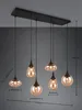 6-lichts hanglamp Lumina met amber glas Productafbeelding-voorbeeld 13