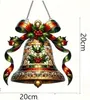 GKA Sonnenfänger Glocke Weihnachten Advent 20 cm Buntglas Produktbild-Vorschau 3