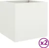 vidaXL Sadzarka 2 szt. Biała 49x47x46 cm Stal Podgląd zdjęcia produktu 11