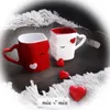 Kissing Mugs Set of 2 Red Produktbild-Vorschau 2