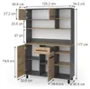 Buffet de cuisine Vicco Pure Chêne Artisan/Anthracite Voir les images du produit 2