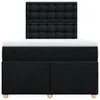 Boxspringbett mit Matratze Schwarz 120x200 cm Stoff Produktbild-Vorschau 6