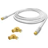 1m ARLI TV Winkel Antennenkabel weiß – max. 135 dB 5-fach Produktbild-Vorschau 2
