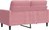 vidaXL 2-osobowa sofa różowa 120 cm aksamitna Podgląd zdjęcia produktu 6