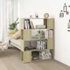 vidaXL Étagère à livres Séparation de pièce Chêne Sonoma Voir les images du produit 2