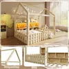 Flieks Kinderbett Hausbett 90x190cm mit Led, Bodenbett mit Produktbild-Vorschau 7