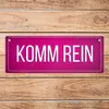 Pinkes Bitte nicht stören - Komm rein Wendeschild mit Produktbild-Vorschau 6