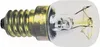 A close-up studio shot of a small incandescent light bulb with a screw base. Produktbild-Vorschau