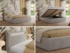 MKS MEBLE Polsterbett Doppelbett mit Holzlattenrost GOLD 5 Produktbild-Vorschau 2