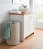 Wäschesammler - H 57 cm - Greige - Edelstahl - 54 Liter Produktbild-Vorschau 2