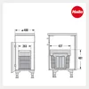 Cestino Hailo 3666903 TA Swing Tandem 2x 13 litri con Anteprima dell’immagine prodotto 4