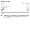 Nutritional information and ingredients list for a food product. Anteprima dell’immagine prodotto