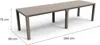 Dmora Tavolo da Esterno Brossard 90x294x75h cm Grigio Anteprima dell’immagine prodotto 3