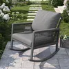 Outdoor Schaukelstuhl mit Kreuzseil-Webtechnik, Produktbild-Vorschau 3