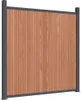 vidaXL Zaunelement mit 2 Pfosten Braun 180x186 cm WPC Produktbild-Vorschau 1