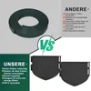 26,7m Flexibel Kunststoff Rasenkante aus recyceltem Plastik Produktbild-Vorschau 4