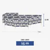 Ladeheid Strand Windschutz Sichtschutz LAEX001 (Anker-65, Produktbild-Vorschau 2
