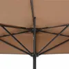 vidaXL Ombrellone da balcone con palo in alluminio Taupe Anteprima dell’immagine prodotto 13