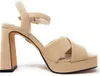 Buffalo cherry cross Partysandal. Sandalette Beige Produktbild-Vorschau 4