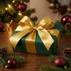 Geschenkband Ringelband 50mm x 100m Rolle Gold Produktbild-Vorschau 3