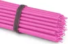 50x Stabkerzen rosa Rußfrei Tropffrei dünn L 16cm Premium Produktbild-Vorschau 1