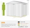 Outsunny Gerätehaus 4,4 m² Gartenhaus mit Pultdach, Produktbild-Vorschau 3